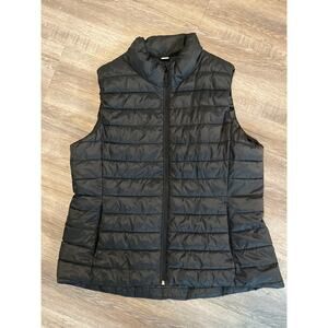 Old Navy Active Narrow Channel Puffer Vest Black XL GUC